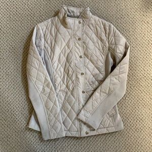 Cream quilted jacket